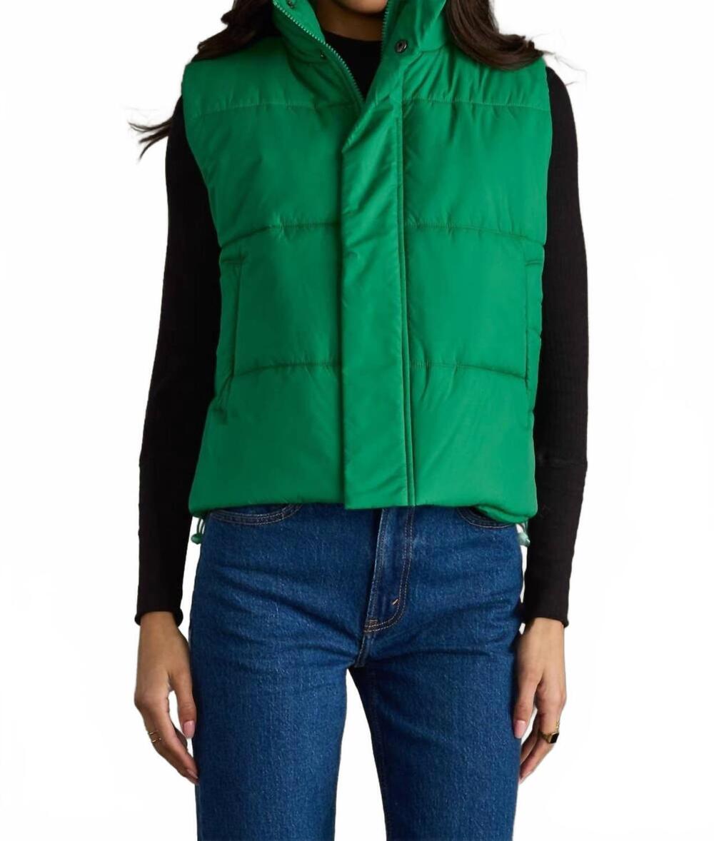 NEW PANACHE sleeveless classic vest in green